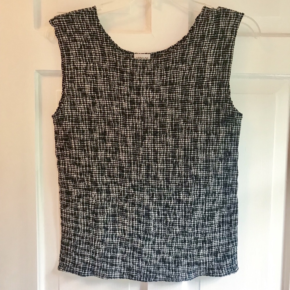 Armani crepe tank top